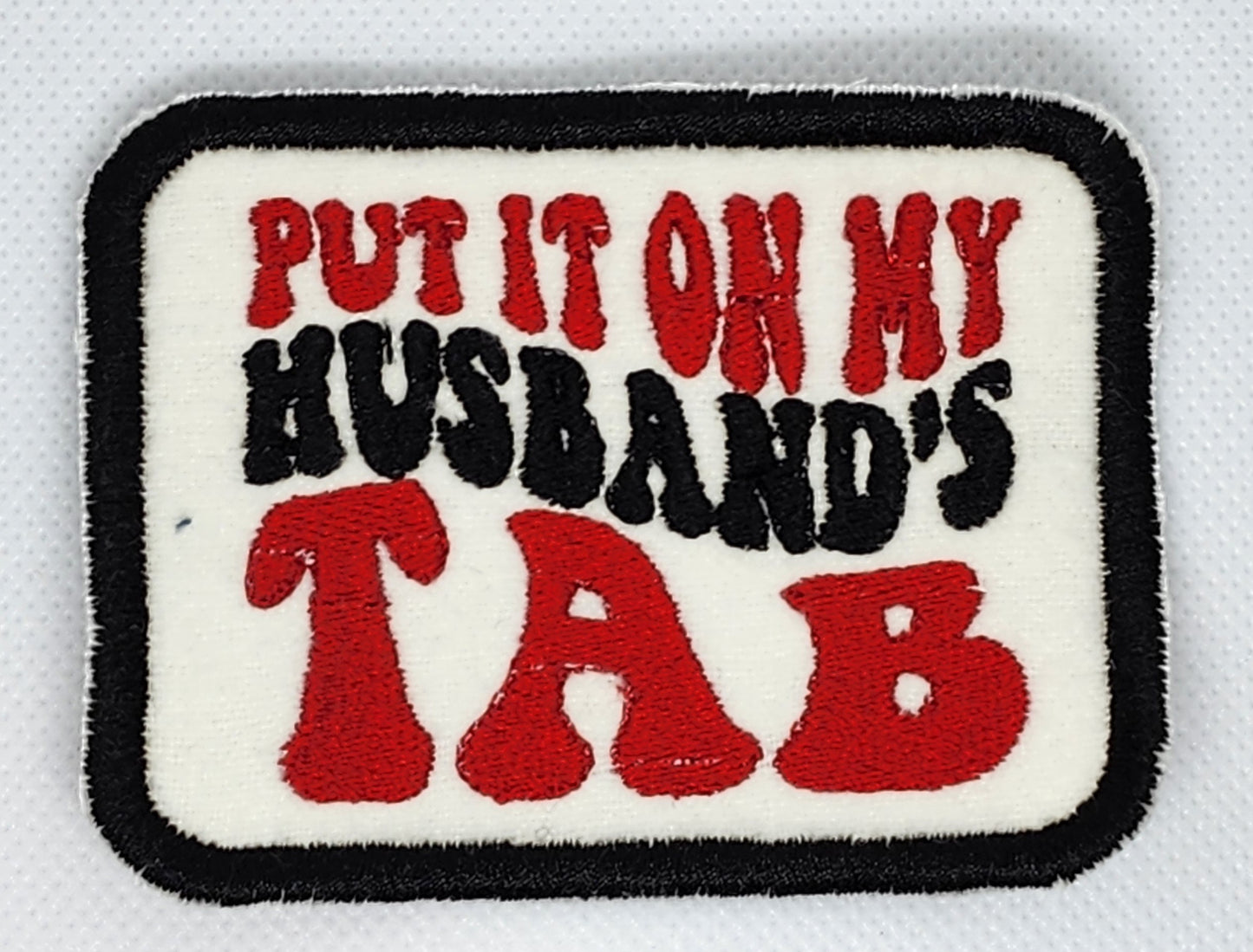 Embroidered Husband's Tab Patch