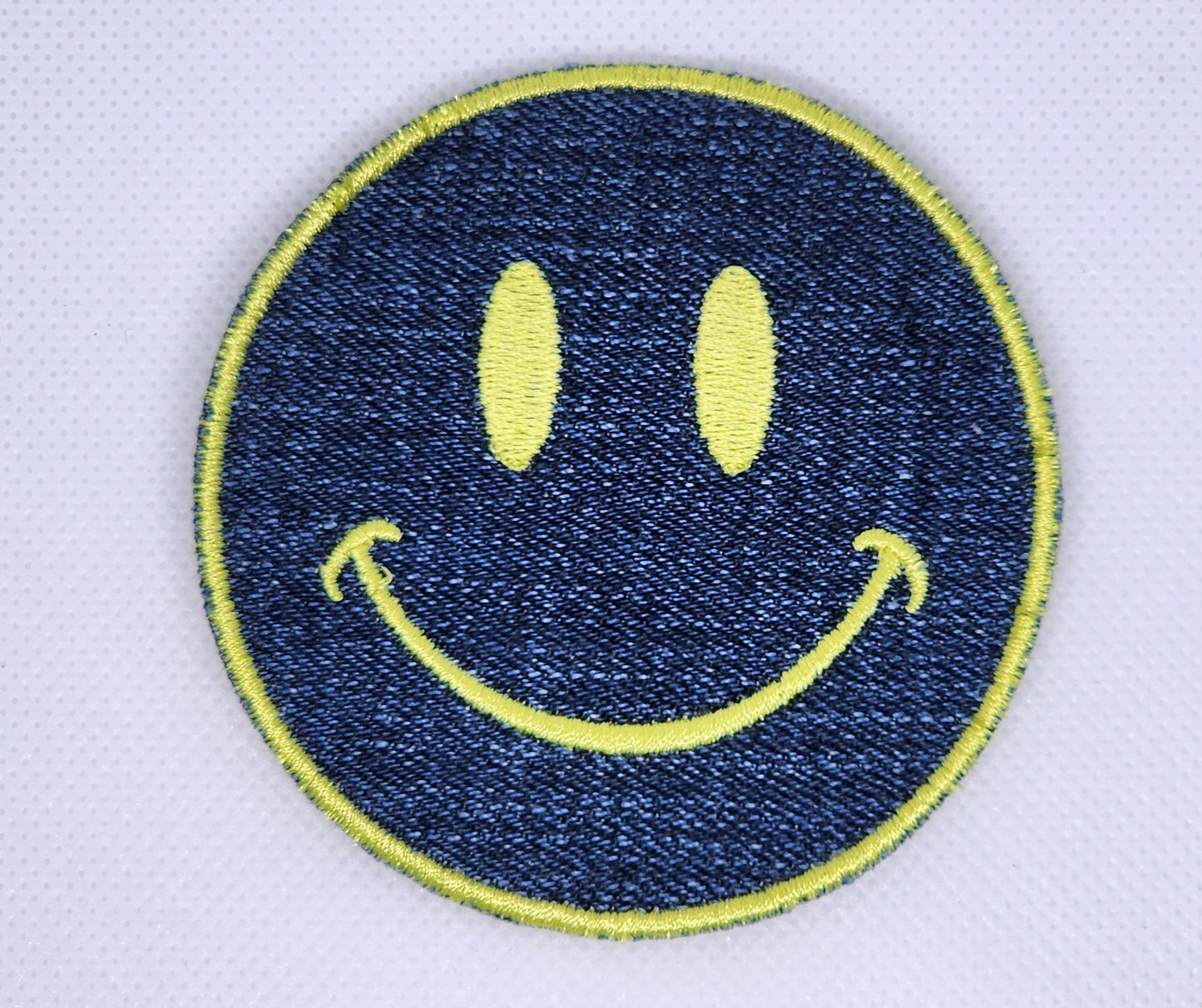 Embroidered Smiley Face Patch