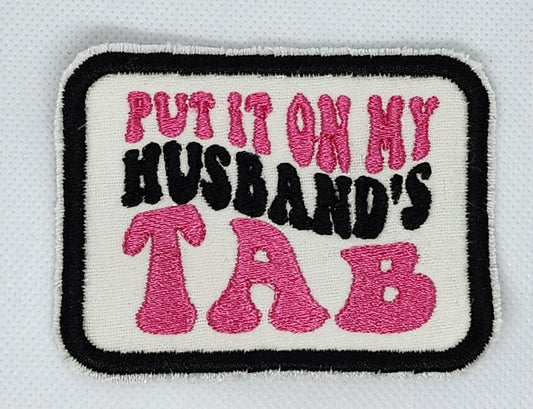 Embroidered Husband's Tab Patch