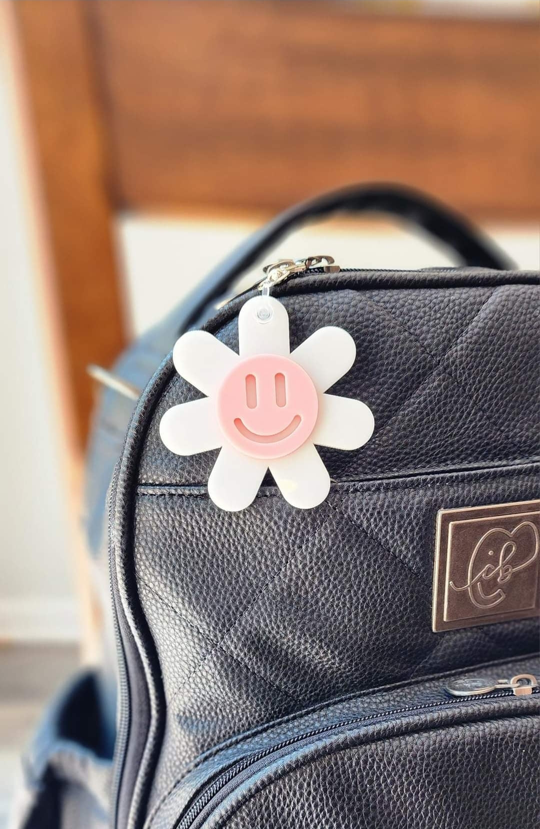 Flower Smiley Keychain