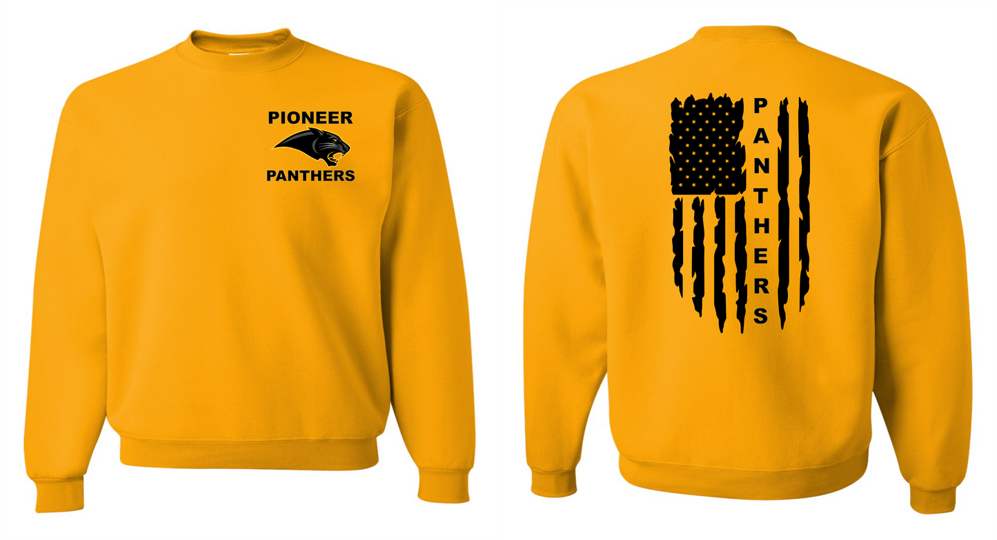 PIONEER PANTHERS FLAG GOLD GEAR