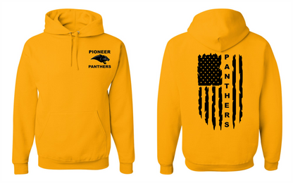 PIONEER PANTHERS FLAG GOLD GEAR