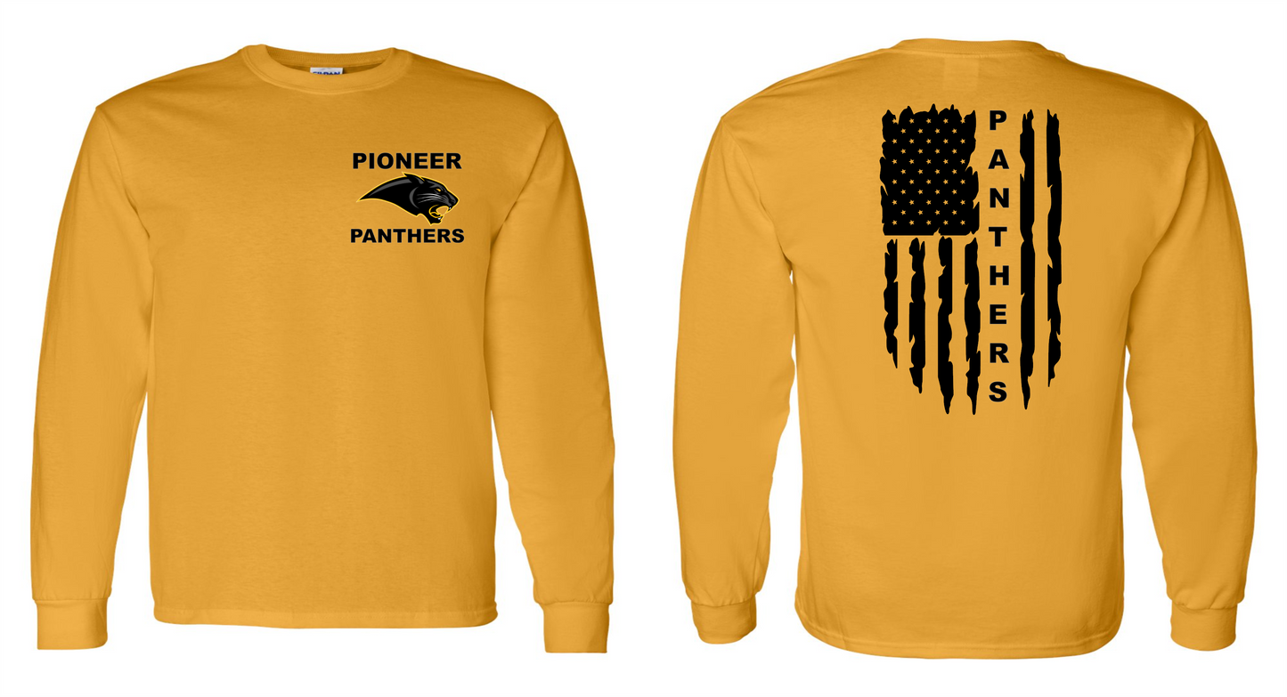 PIONEER PANTHERS FLAG GOLD GEAR